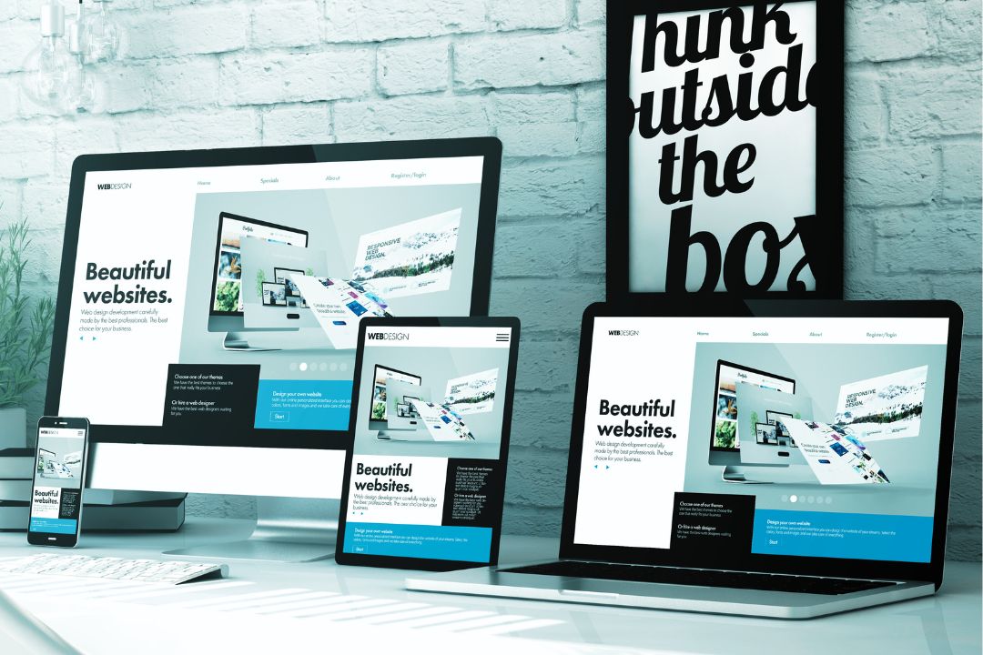 professional websites on mobile, laptop, desktop